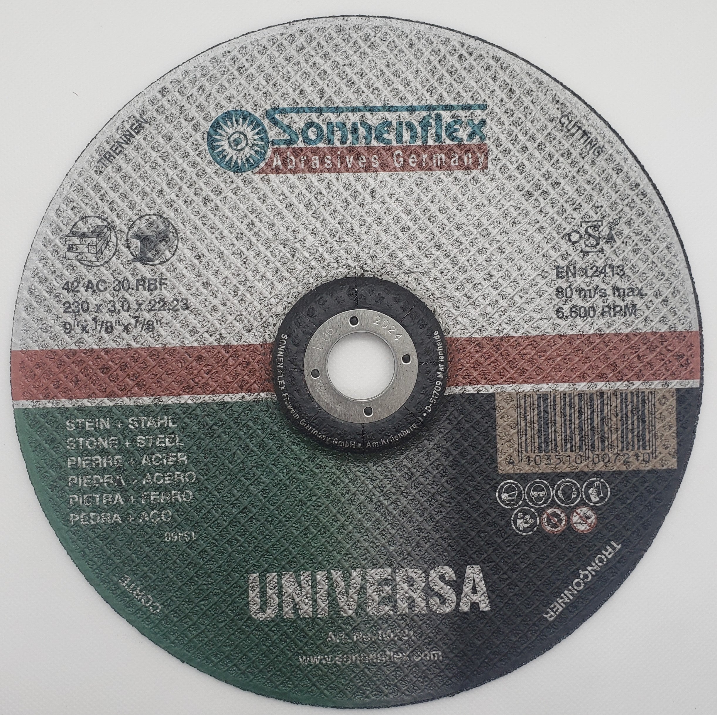 Cutting Disc 230x3x22mm 9 x1 8 x7 8 STEEL STONE TLS60102 GERMAN SON cutting-disc-230x3x22mm-9-x1-8-x7-8-steel-stone-tls60102-german-son
