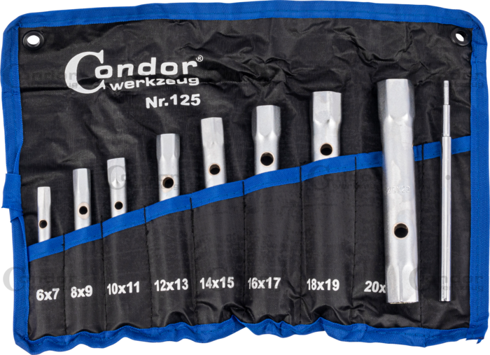 Tubular Box Spanner Set 8 Pcs 6 22mm CONDOR Pra 125 The German Tubular box spanner set 8 pcs 6 22mm condor pra 125 the german