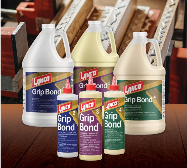 1 Pint Grip Bond 3 Wood Glue Yellow - LANCO (6/cs)