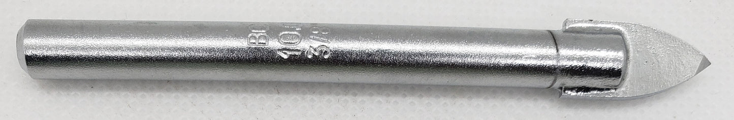 Flat Tip Drill Bits for Glass & Ceramic 10.0mm=3/8" [2700 07 00100]  -  [ BOH Glass 10.0 ]