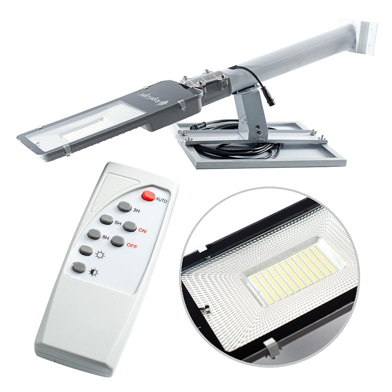 LED Lamp with integrated Solar Panel 100W/9000LUMENS - Angel Light -  [ ANG N203100W ]