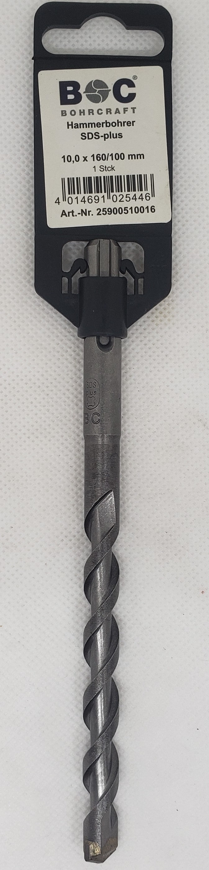 SDS + Shank Drill Bit 10x100x160mm=3/8"x4"x5.3/8"  -  [ BOH SDS 10.0/160 ]