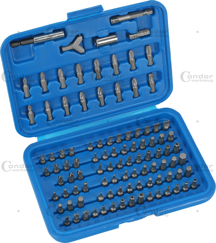 Set of Screwdriver Bits 100 pcs  - CONDOR [ PRA 1100 ]