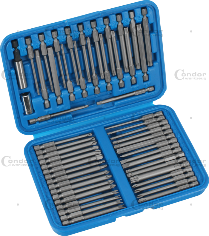 Set of Screwdriver Bits 55 pcs  - CONDOR [ PRA 1101 ]