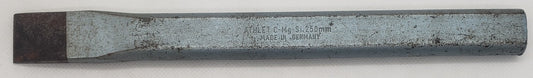 ATHLET Flat Chisel Oval DIN 6453 250-23x13mm=10"x1""x1/2" Chrome-Molybdaen-Vanadium-Airquenched-Steel MADE IN GERMANY  -  [ ATH 120-250 ]