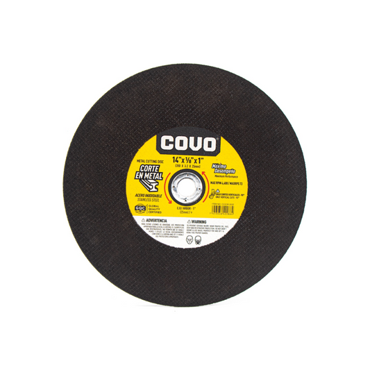 DISC CUTTING METAL 14" X 1/8 X 1 - COVO  -  [ COV CVCW3532 ]