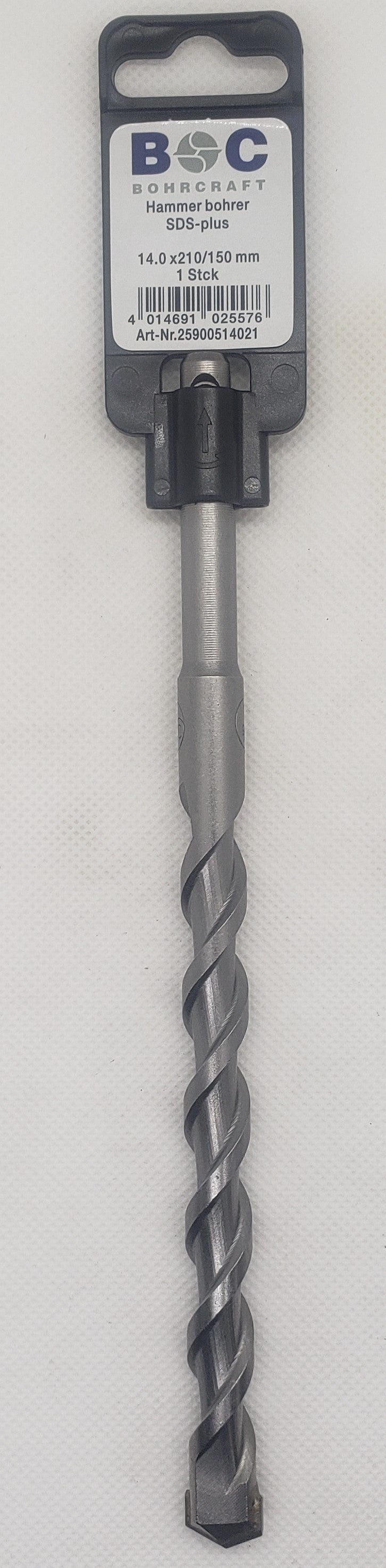 SDS + Shank Drill Bit 14x150x210mm=9/16"x35/64"x8.3/8"  -  [ BOH SDS 14.0/210 ]