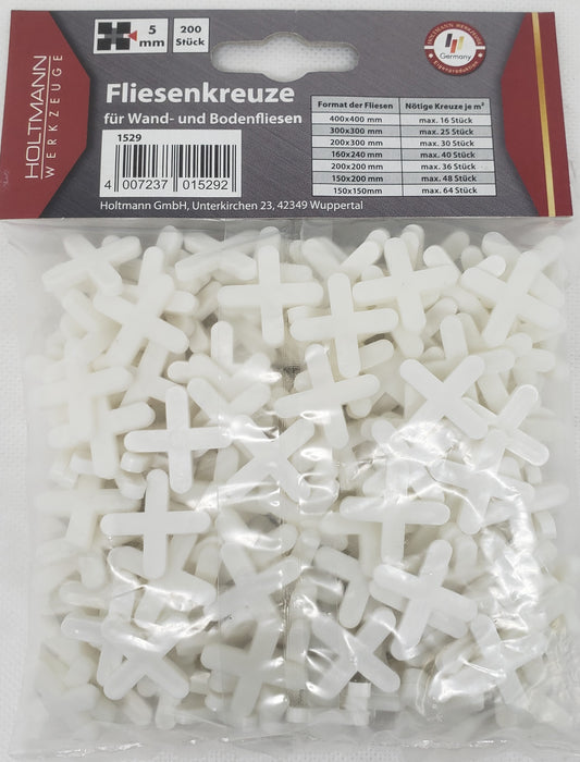 Tile Spacer 5.0mm=3/16   200pcs GERMAN - HOLTMANN [ HOL 1529 ]