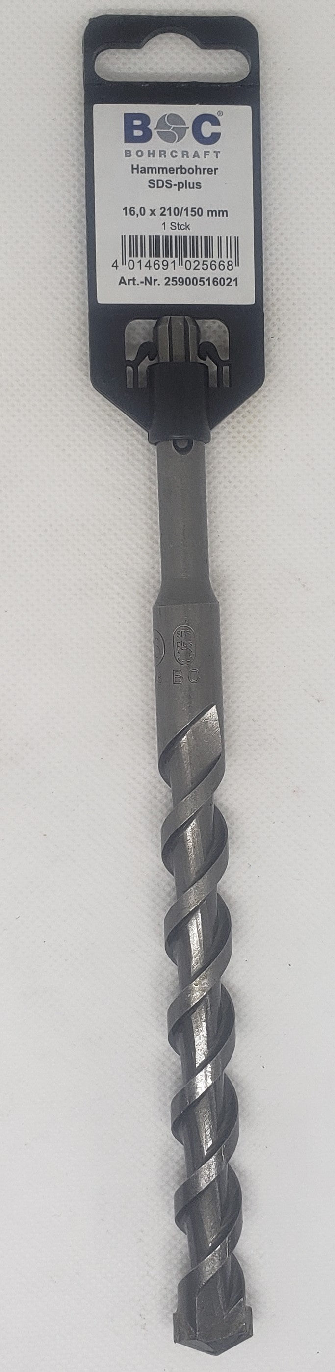 SDS + Shank Drill Bit 16x150x210mm=5/8"x6"x8.3/8"  -  [ BOH SDS 16.0/210 ]