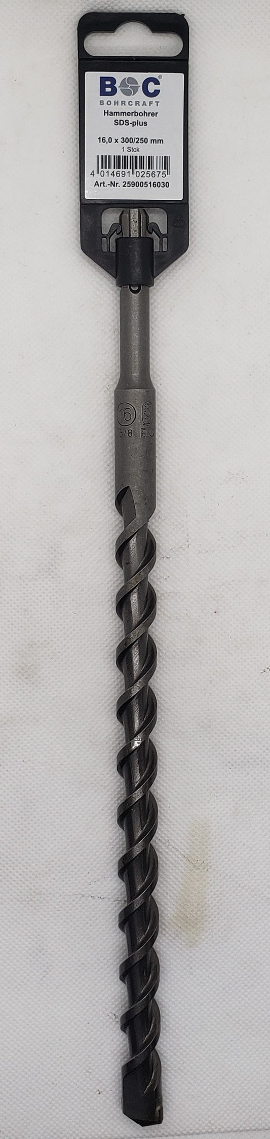 SDS + Shank Drill Bit 16x300x250mm=5/8"x12"x10"  -  [ BOH SDS 16.0/300 ]