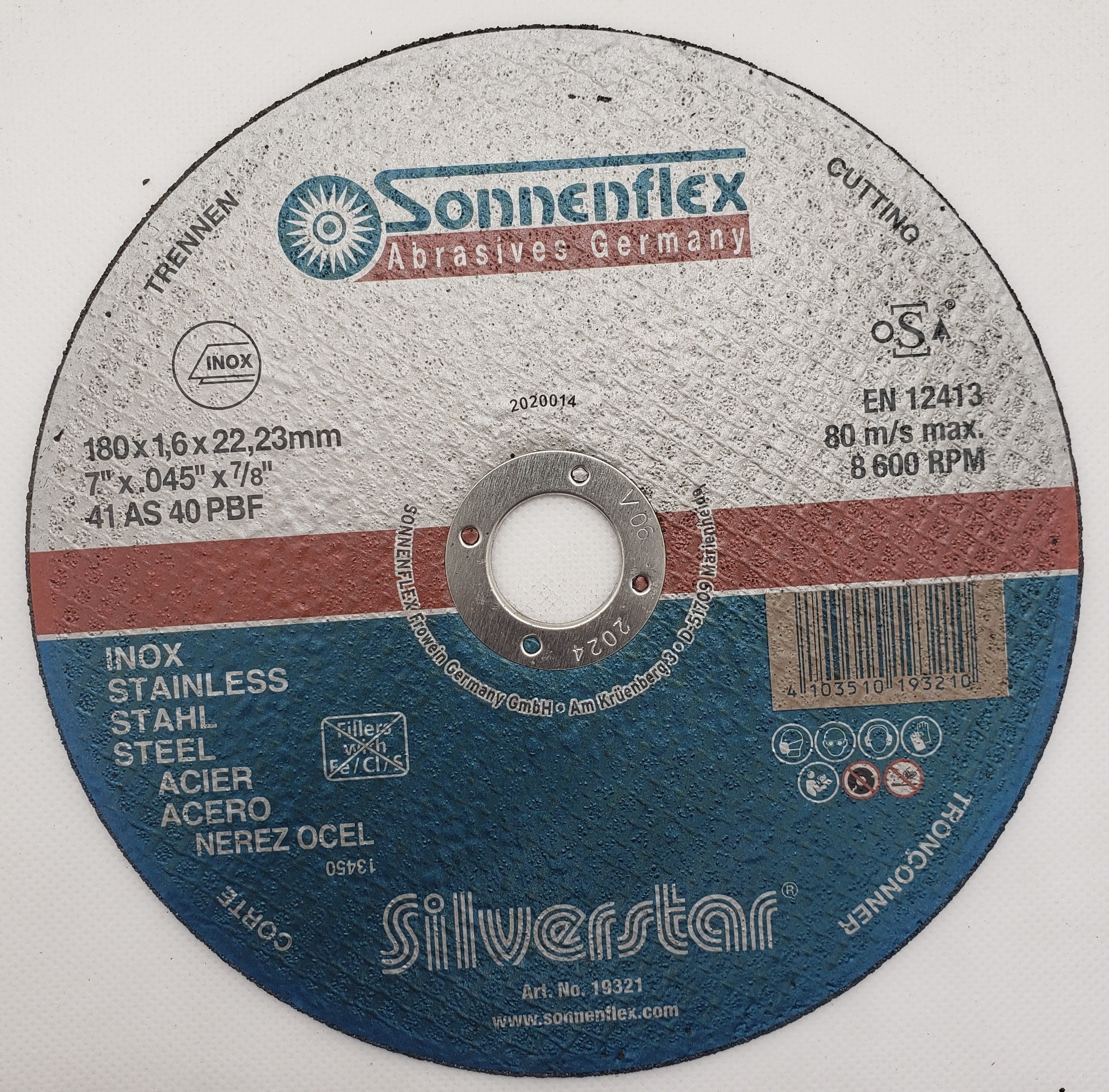 Cutting Disc 180x1.6x22mm=7.1/4