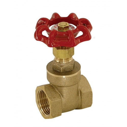 1" Brass Gate Valve (EZ Flo - 20010)  -  [ XEZ GATE VALV 1 B ]