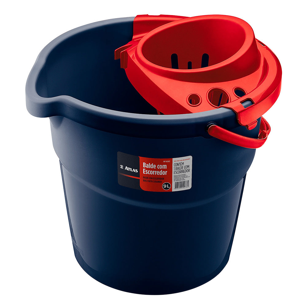 9L Mop Bucket with Ringer, Modern and efficient design - ATLAS [ ATL AT2027 ]