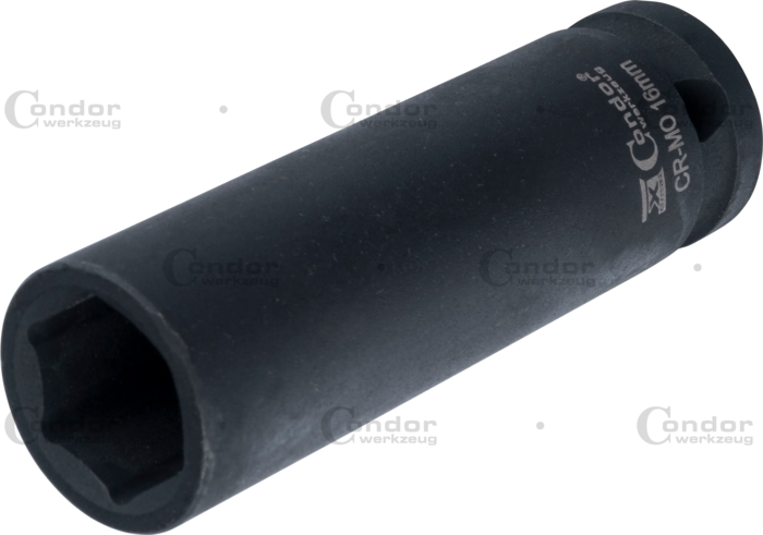 CONDOR IMPACT SOCKET 1/2 " HEXAGON 16MM DEEP  - CONDOR [ PRA 22099/K16D ]