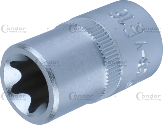 TX-STAR SOCKET 1/2" DRIVE, STANDARD, E16  - CONDOR [ PRA 22440/E16 ]