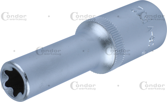 TX-STAR SOCKET 1/2" DRIVE, DEEP, E12  - CONDOR [ PRA 22460/E12 ]