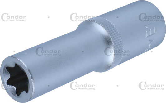 TX-STAR SOCKET 1/2" DRIVE, DEEP, E14  - CONDOR [ PRA 22460/E14 ]