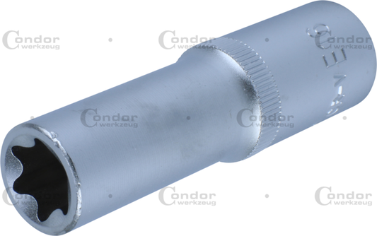 TX-STAR SOCKET 1/2" DRIVE, DEEP, E16  - CONDOR [ PRA 22460/E16 ]