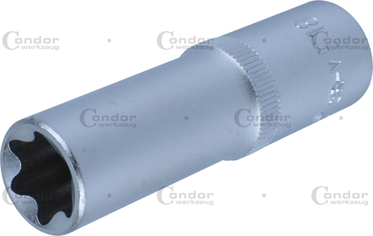 TX-STAR SOCKET 1/2" DRIVE, DEEP, E18  - CONDOR [ PRA 22460/E18 ]