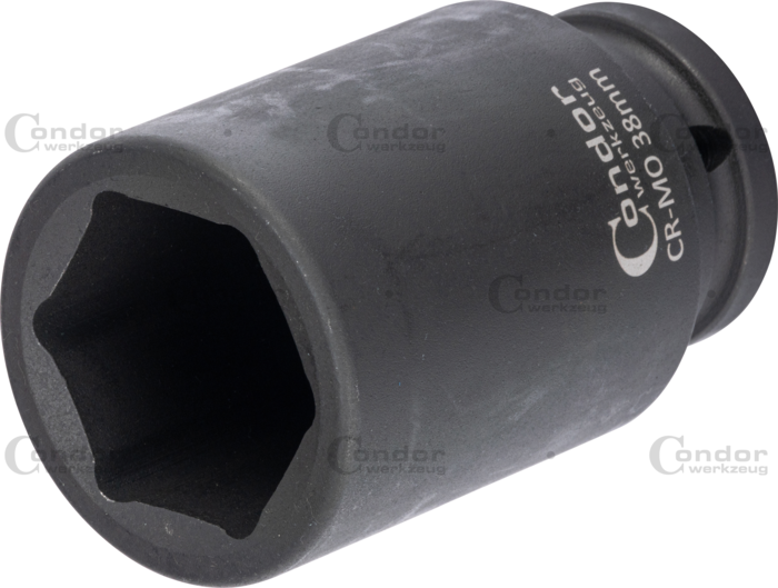 CONDOR IMPACT SOCKET 3/4" HEXAGON 38MM DEEP  - CONDOR [ PRA 22699/K38D ]