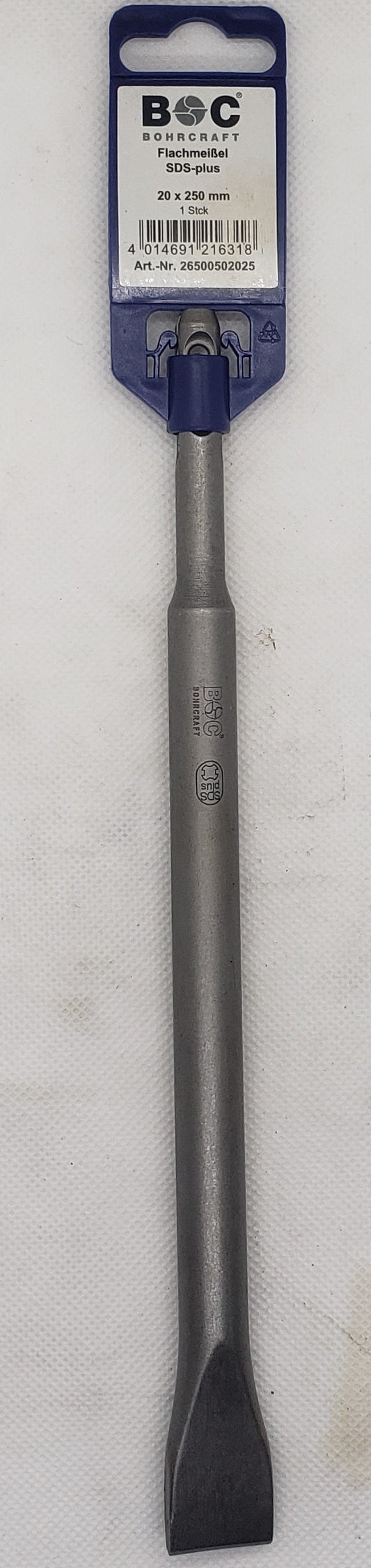 SDS + Flat Chisel 250/20mm=10"/3/4" long/wide  -  [ BOH SDS 2652025 ]