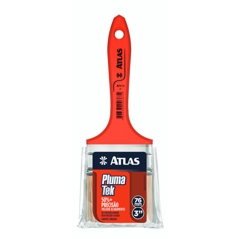 3" SEDA TEK Paint Brush, tapered extra fine filaments, for varnishes and stains, ultra fine finsh with no bristle loss - ATLAS [ ATL AT315/7 ]