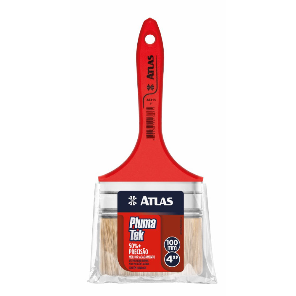 4" SEDA TEK Paint Brush, tapered extra fine filaments, for varnishes and stains, ultra fine finsh with no bristle loss - ATLAS [ ATL AT315/9 ]