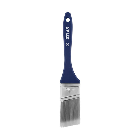 2" Angle Paint Brush, PLUMA TEK, tapered gray filaments, for all types of paints, fine finsh with no bristle loss - ATLAS [ ATL AT345/5N ]