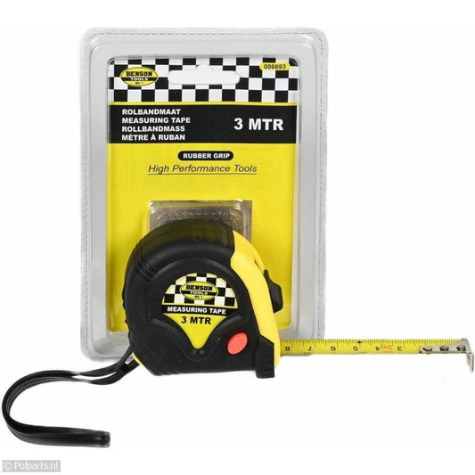 MEASURING TAPE RUBBER 3M X 16 MM/3 STN  - INTER-BEN [ INT 006693 ]