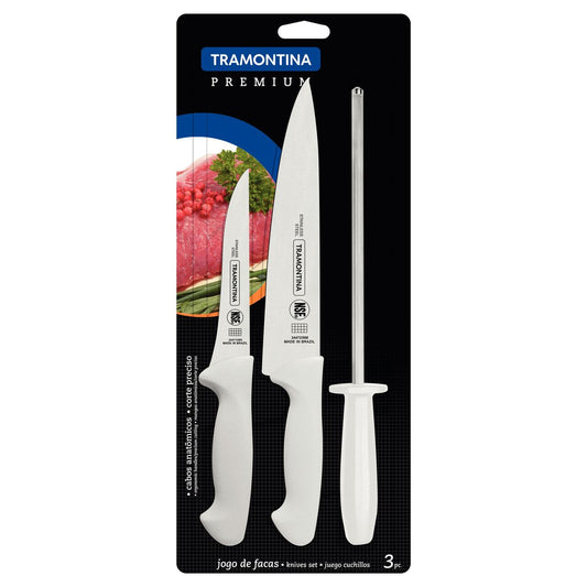 3-Piece Premium Knife Set (Tramontina) - [ XTM 24499/812 ]