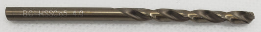 COBALT Drill Bit 4.0mm=5/32" DIN 338 HSS-E COBALT ALLOY FOR V2A + V4A  -  [ BOH 114 CO 04.0 ]