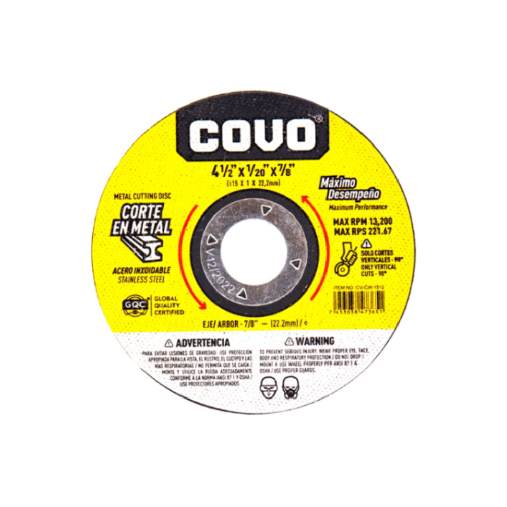 Metal Cutting Disc 4-1/2