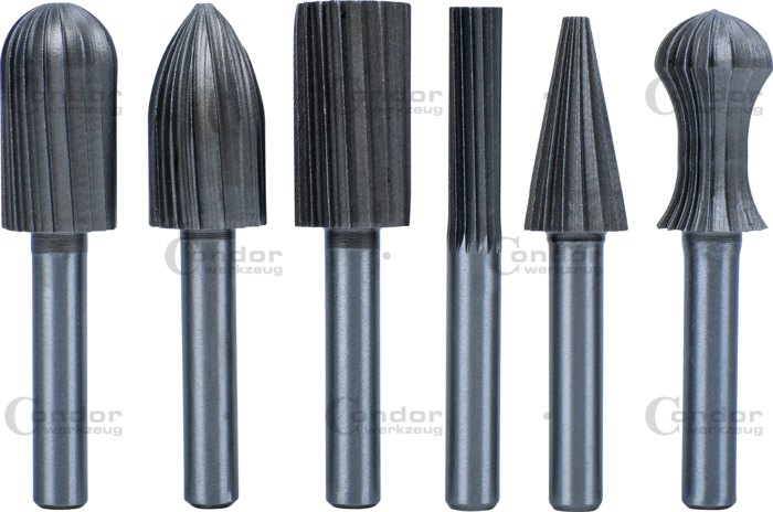 MILLING CUTTER SET 6 PCS HSS  - CONDOR [ PRA 444 ]