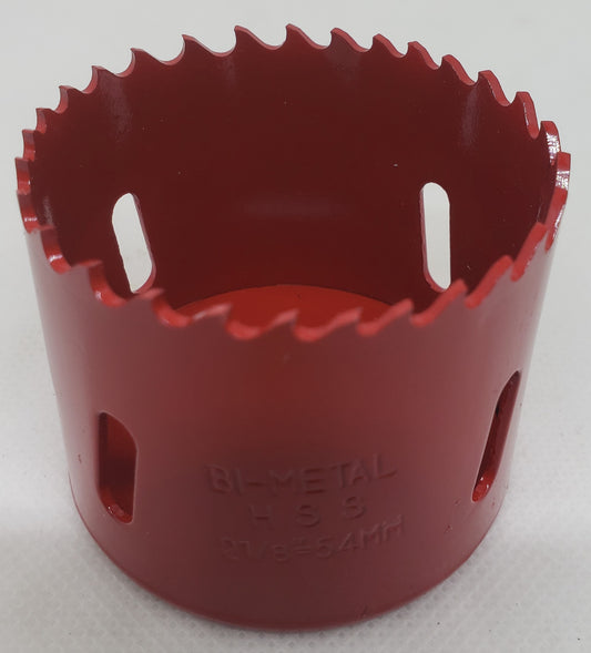 HOLE SAW HSS Bi-Metal with variable pitch THICK BACK DESIGN 54mm=2.1/8"          MADE IN GERMANY  - [ MPS 5054 ]