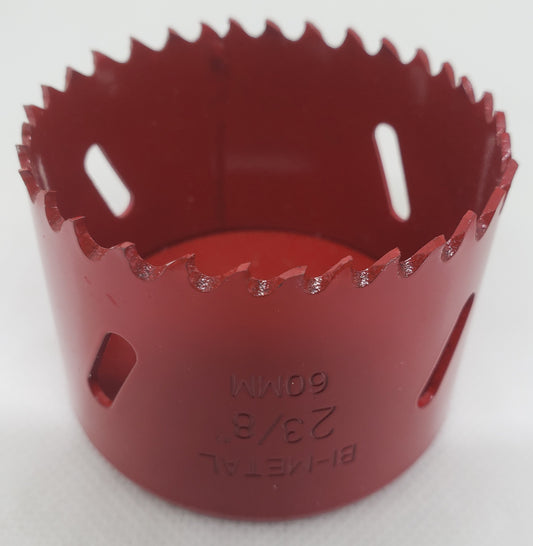 HOLE SAW HSS Bi-Metal with variable pitch THICK BACK DESIGN 60mm=2.3/8"          MADE IN GERMANY  - [ MPS 5060 ]