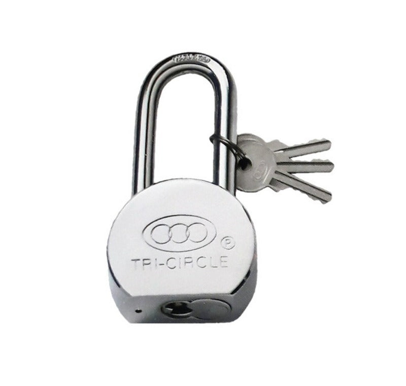 65mm Stainless Steel Long Shackle (L/S) Tri Circle Padlock  -  [ XTR PADLOCK LS 65 ]