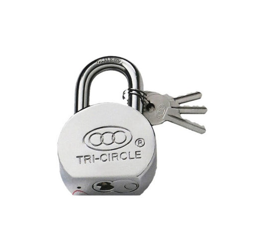 65 mm Short Shackle (S/S) Tri Circle Padlock  -  [ XTR PADLOCK SS 65 ]