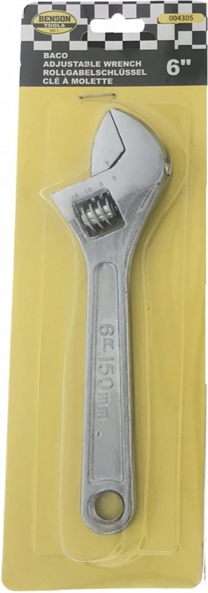 Adjustable Wrench 6"  - INTER-BEN [ INT 004305 ]