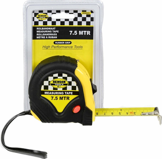 MEASURING TAPE RUBBER 7.5M X 25 MM/3 S  - INTER-BEN [ INT 006695 ]