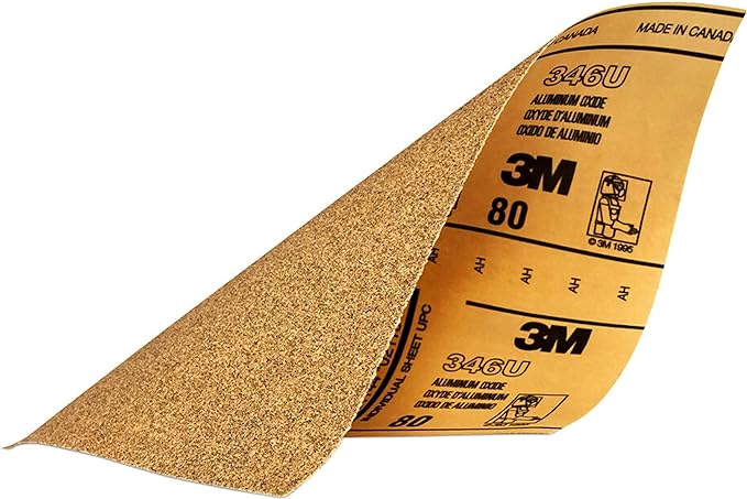 Sheets of #80 Water Sandpaper (3M)  -  [ X3M W SANDPAPER 80 ]