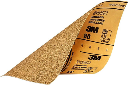 Sheets of #80 Water Sandpaper (3M)  -  [ X3M W SANDPAPER 80 ]