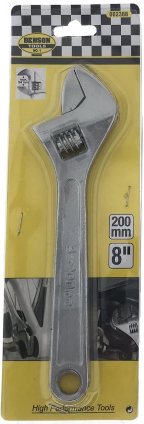 Adjustable Wrench 8"  - INTER-BEN [ INT 002388 ]