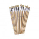 PAINTBRUSH SET 12 PCS FLAT  - INTER-BEN [ INT 010772 ]