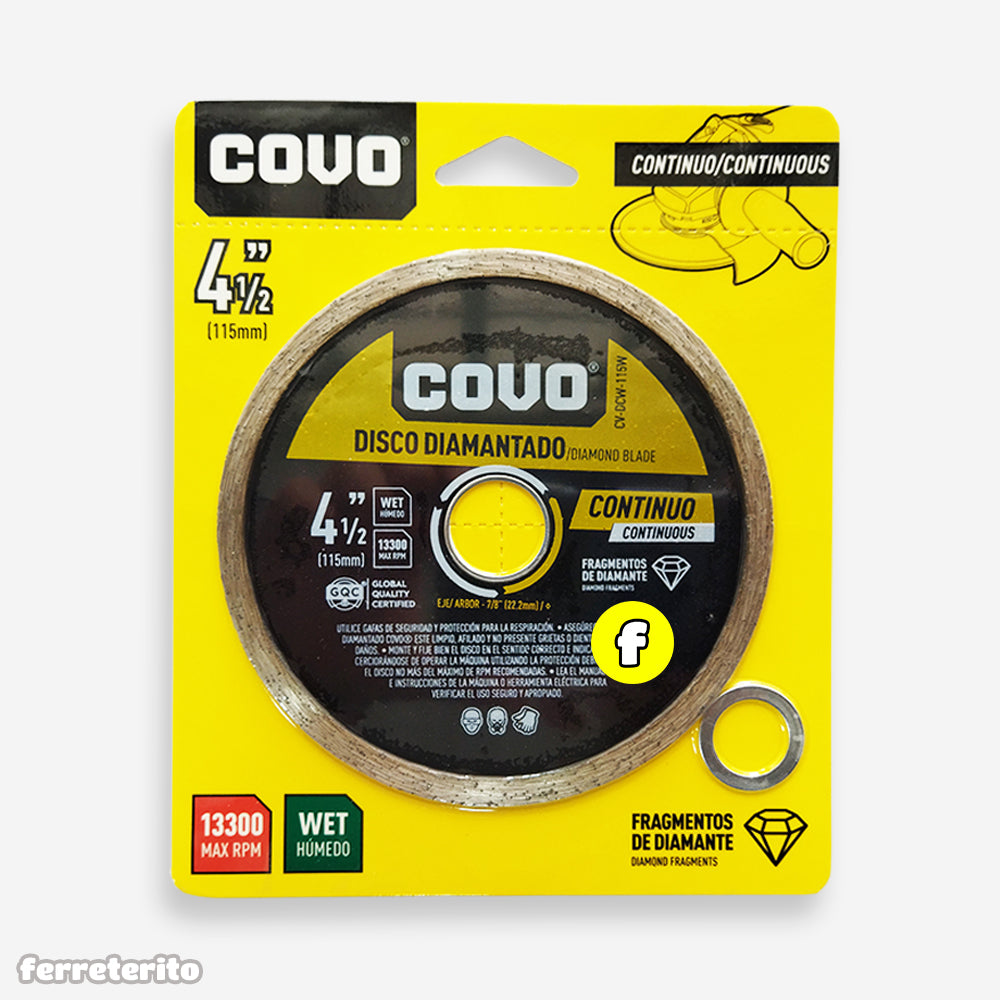 Diamond Disc 4.5" Continuous - COVO  -  [ COV CVDCW115W ]