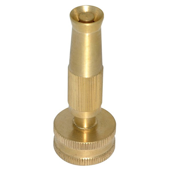 3" Solid Brass Twist Hose Nozzle, Adjustable from Fine Spray to Powerful Stream - EZ Flo  -  [ XEZ 70126 ]