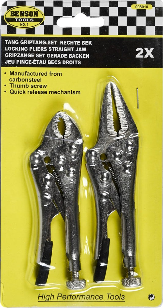 LOCKING PLIERS SET 2 PC MINI (MINI VICE GRIP)  - INTER-BEN [ INT 008010 ]