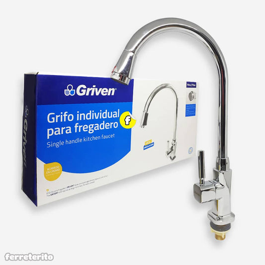 Kitchen Mixer/Faucet, CHROME, Single Leaver- GRIVEN [ GRI A367SH004 ]