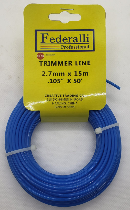 Roll 2.7 x 15 Trimmer Line (Federalli)  -  [ XFD TRIM LINE 27-15 ]