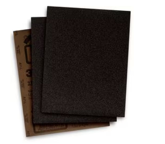 Sheets of #240  9" X 11" Water Sandpaper (3M)  -  [ X3M W SANDPAPER 240 ]