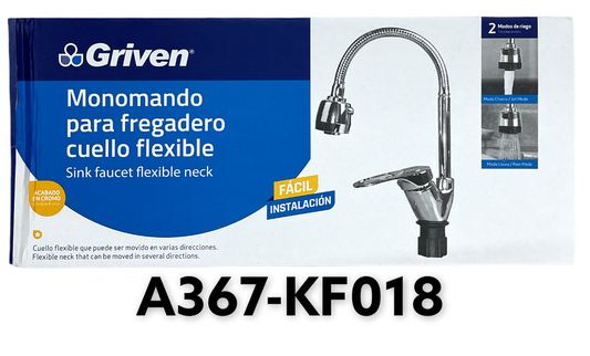 Flecxible Neck Kitchen Faucet Chrome (in Box) - Griven - [  GRI A367KF018 ]